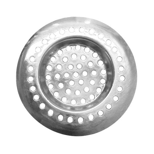 Stainless Steel Sink Strainer 75mm Diameter for plug holes up to 45mm