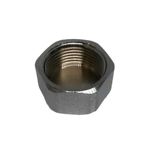Stop End Cap 3/4" BSP Blanking Cap Textured Chrome Plated Fits 24mm Thread