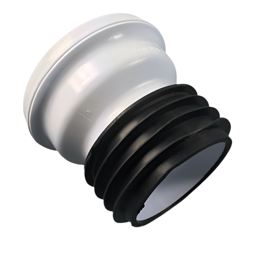 Straight WC Toilet Pan Connector to 110mm Soil Pipe WC Pan Connectors Floplast 100708
