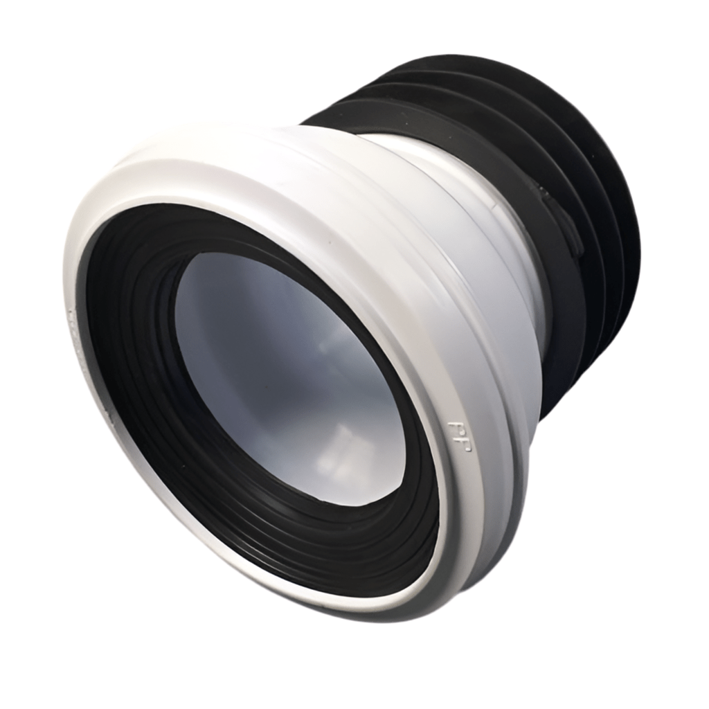 Straight WC Toilet Pan Connector to 110mm Soil Pipe WC Pan Connectors Floplast 100708