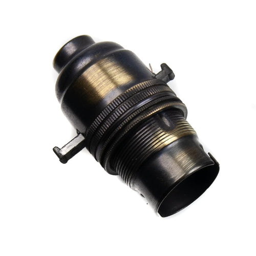 Switched Lamp Holder Antique Effect Bayonet Cap (BC) (B22d) 10mm Screw Thread