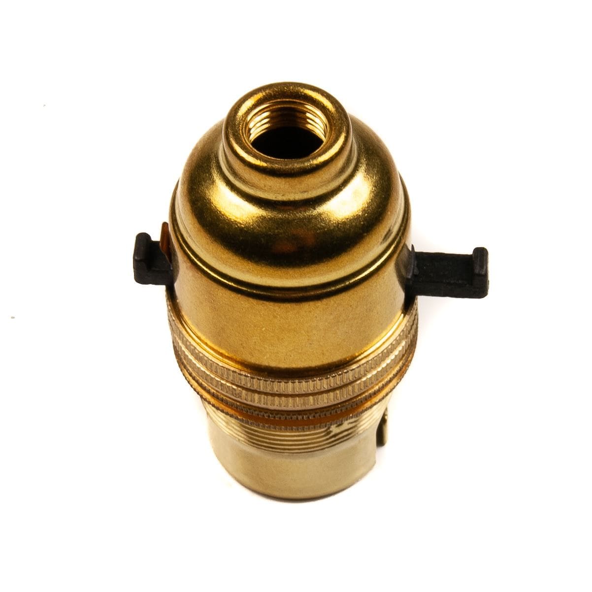 Switched Lamp Holder Brass Bayonet Cap (BC) (B22d) 10mm Screw Thread Switched Lampholders Thunderfix 100585