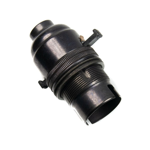 Switched Lamp Holder Bronze Effect Bayonet Cap (BC) (B22d) 1/2" Screw Thread