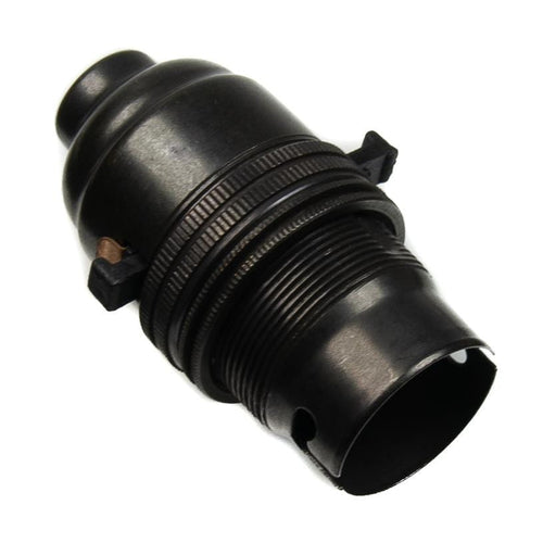 Switched Lamp Holder Bronze Effect Bayonet Cap (BC) (B22d) 10mm Screw Thread