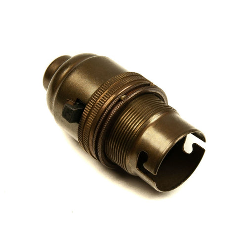 Switched Lamp Holder Old English Bayonet Cap (BC) (B22d) 10mm Screw Thread
