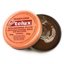 Templers Telux Soldering Flux 50g For Copper Pipework Brass and Mild Steel Sealants Templers 100244