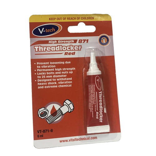 V-Tech Threadlocker - 6g Red | Streetwize