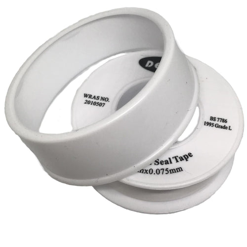 Water PTFE Tape 12m x 12mm x 0.075 Jointing Tape