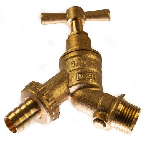1/2" BSP Hose Union Bibtap Garden Tap BS1010 with Bibcheck Valve