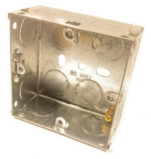 1 Gang Metal Back Box 35mm Deep