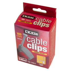 10mm Grey Flat Cable Clips Box 100 FOR 2.50mm T&E Cable | Dencon Service Item Dencon 901601