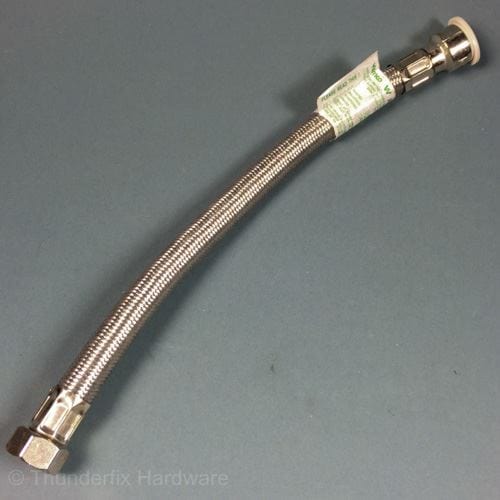 15mm x 1/2" BSP Flexible Pushfit Tap Connector 300mm Long - Thunderfix Hardware