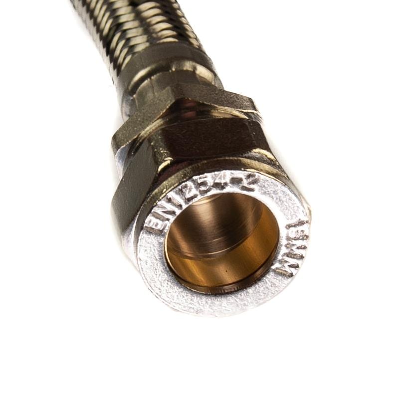 15mm x 1/2" BSP Flexible Tap Connector 500mm Long Flexible Tap Connectors and Hoses Thunderfix 100737