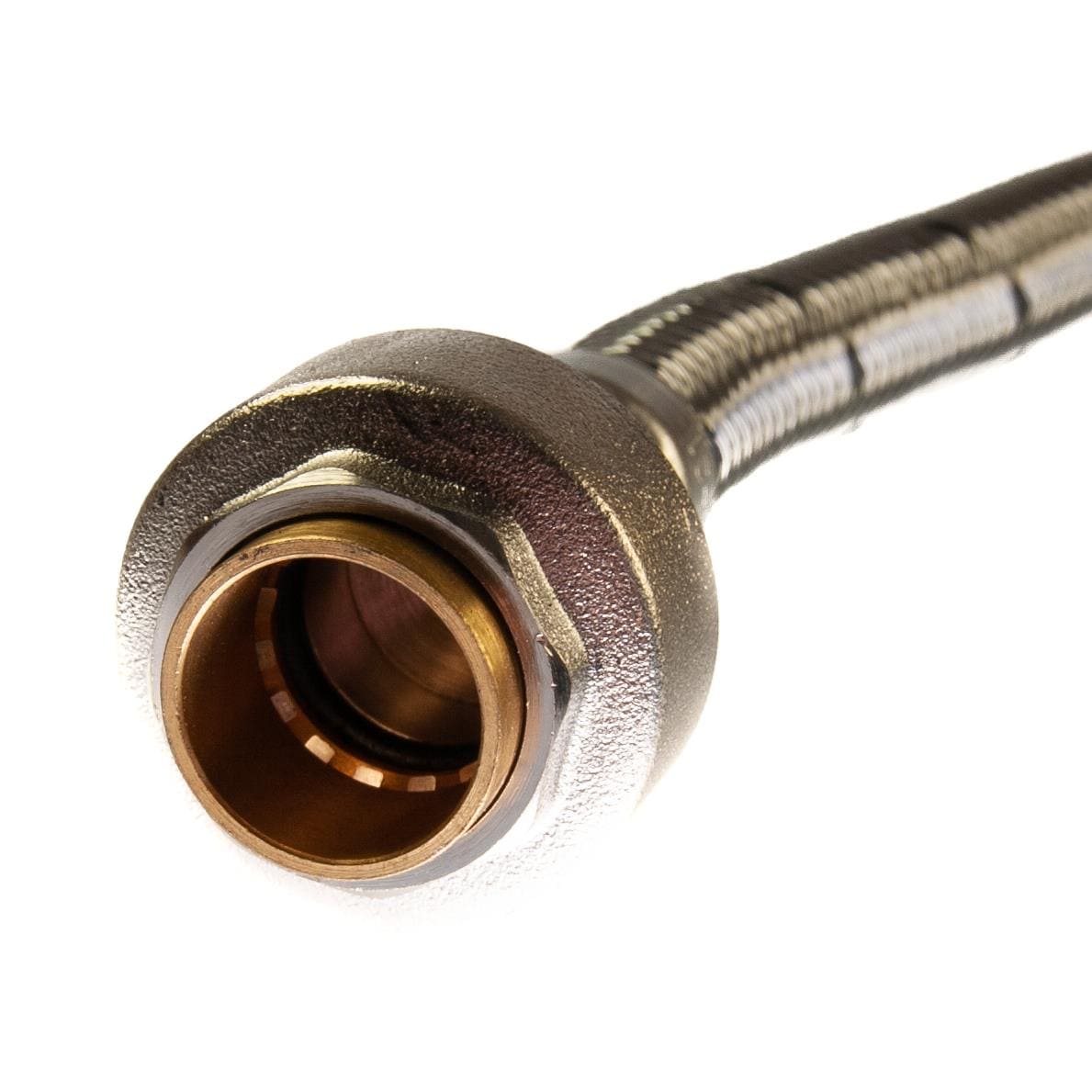 15mm x 3/4" BSP Flexible Pushfit Tap Connector 300mm Long Flexible Tap Connectors and Hoses Thunderfix 100733