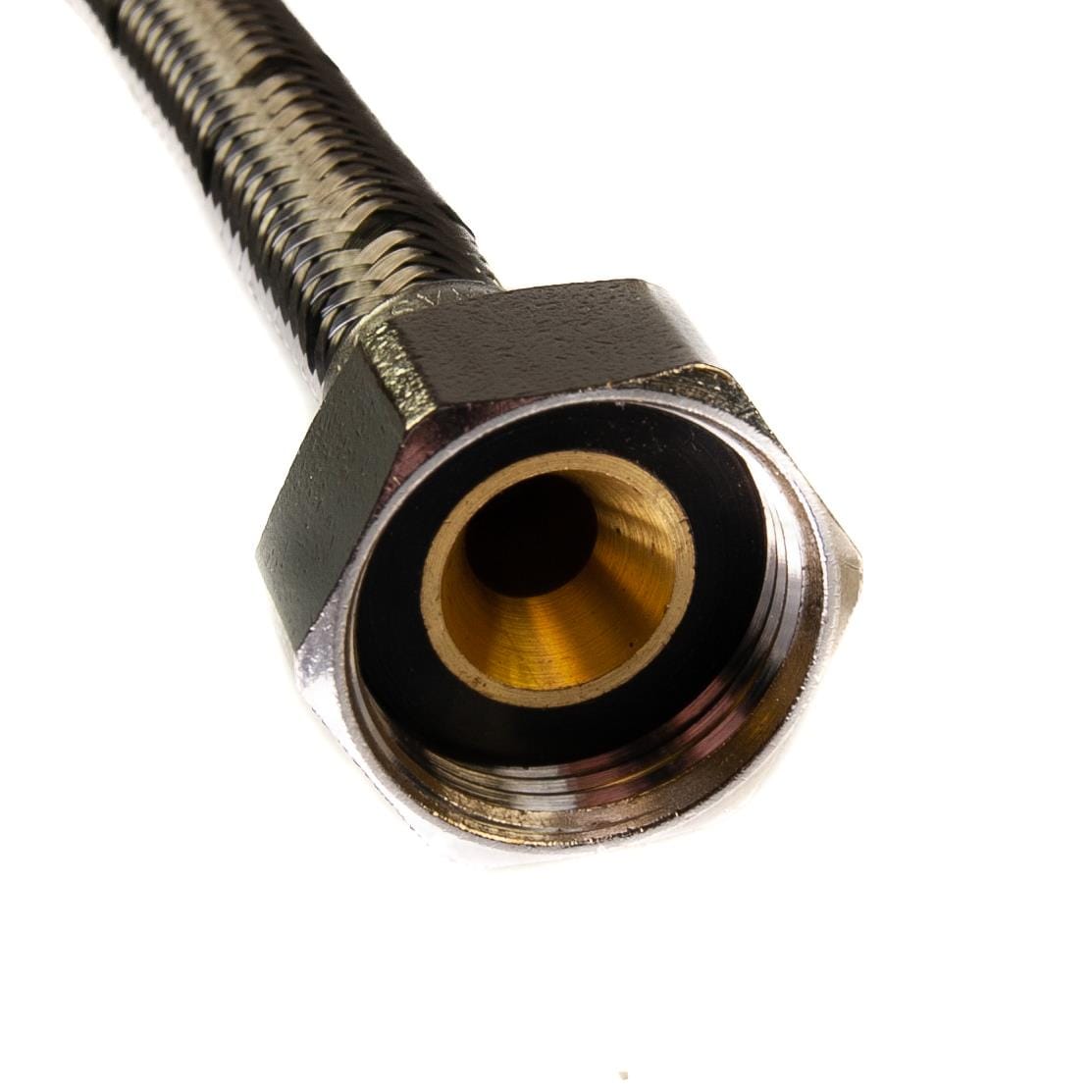 15mm x 3/4" BSP Flexible Pushfit Tap Connector 300mm Long Flexible Tap Connectors and Hoses Thunderfix 100733