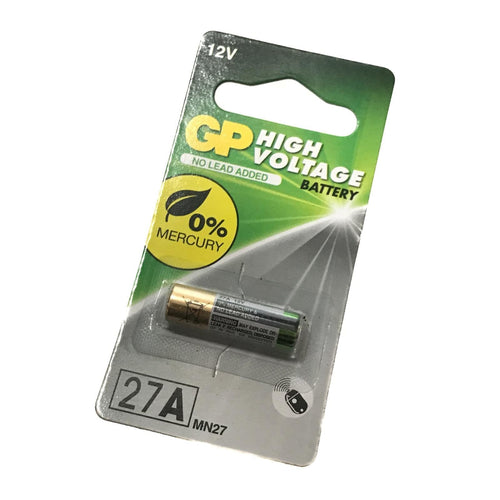 27A 12V Alkaline Battery eq. GP27A, MN27, L828, G27A, V27A, G27A | GP