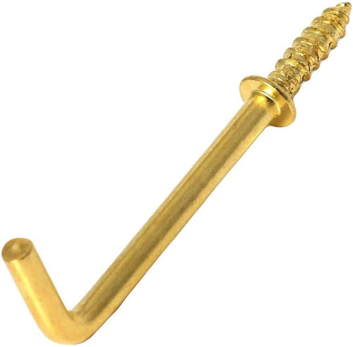 32mm Shouldered Square Hook or Dresser Hook Electro Brassed | Thunderfix