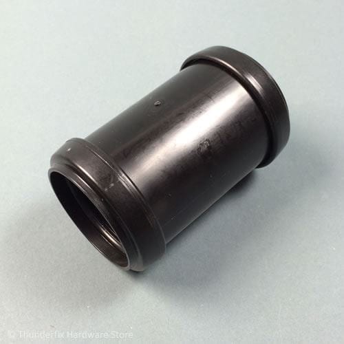 40mm Pushfit Waste Straight Connector Black Soil Pipe and Drainage Floplast 100590