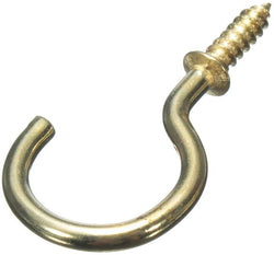 40mm Shouldered Cup Hook Electro Brassed | Thunderfix Cup Hooks Thunderfix 901036