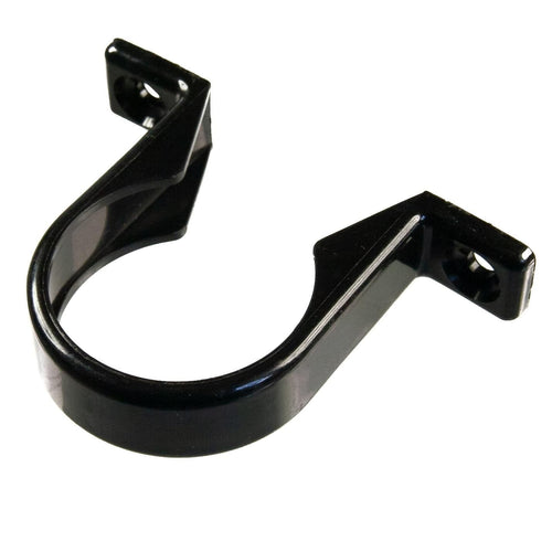 40mm Waste Pipe Clip Black Pushfit Waste