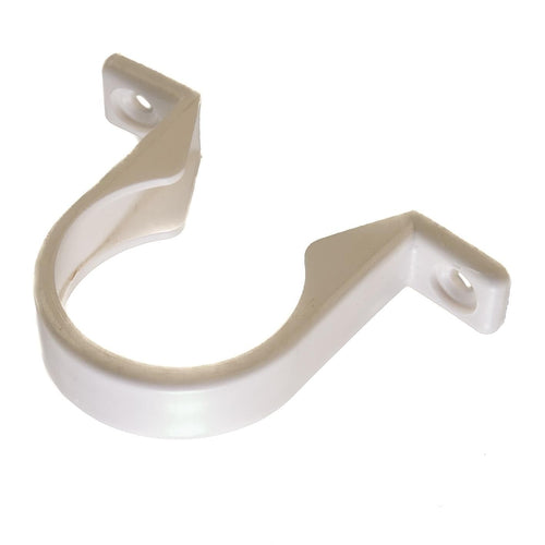 40mm Waste Pipe Clip White Pushfit Waste