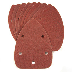 60 Grit (Coarse) Detail Sander Sheets 140mm Hook and Loop Palm Electric 10 Pack - Thunderfix Hardware