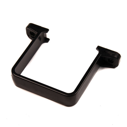 65mm Drain Pipe Down Pipe Rainwater Clip Square Black Flush