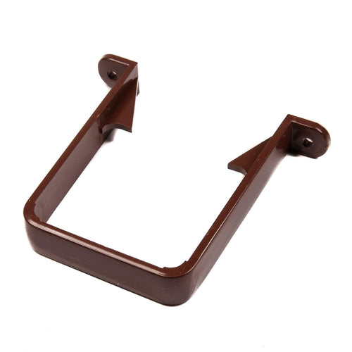 65mm Drain Pipe Down Pipe Rainwater Clip Square Brown Stand Off