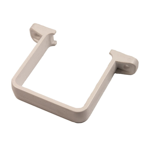65mm Drain Pipe Down Pipe Rainwater Clip Square White Flush
