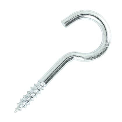 80mm x 12g Screw Hook Zinc Plated | (Singles) Screw Hooks Thunderfix 900138