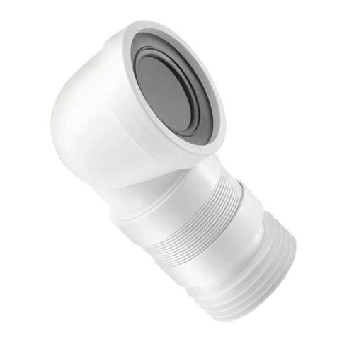 90° Flexible WC Pan Connector 97-107mm Inlet x 110mm Outlet WC-CON8F18 | McAlpine