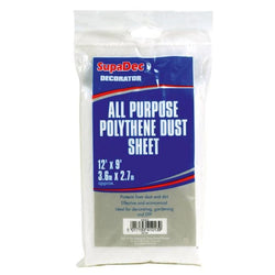 All Purpose Polythene Dust Sheet 12' x 6' | SupaDec Service Item SupaDec 901914