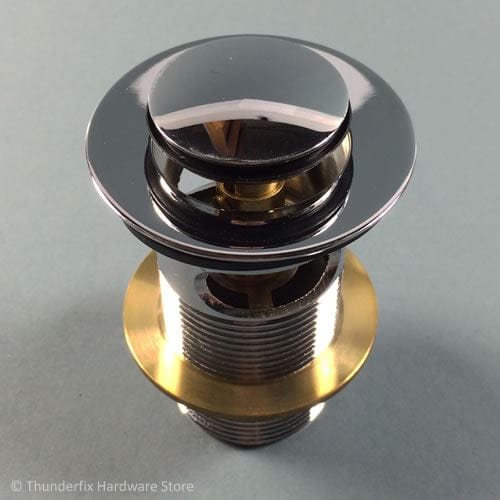 Basin Waste 1.1/4" Slotted Chrome Plated With Push Down Plug WBK95CP