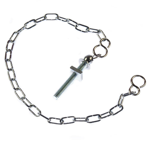 Bath Chain Chrome Plated With Stay 300mm 12" Long Plug Chain