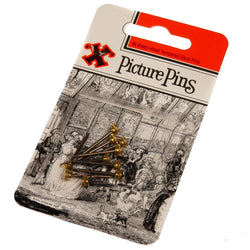 Brass Head Picture Pins Pack of 10 | X Picture Pins X 900554