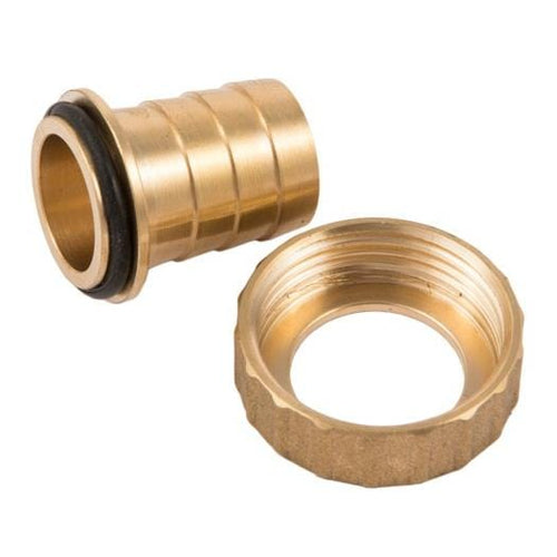Brass Hosepipe Union Nut and Tail 3/4" BSP to 1/2" Male