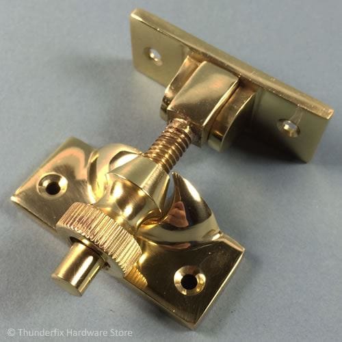 Brighton Sash Window Fastener Solid Brass