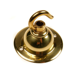Ceiling Hook Brass Lamp Chandelier Light Hook 65mm Diameter - Thunderfix Hardware