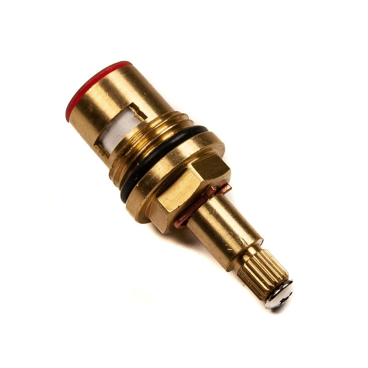 Ceramic Tap Valve 1/2" BSP Hot Red Replacement Cartridge 20 Spline ref-PRHT - Thunderfix Hardware