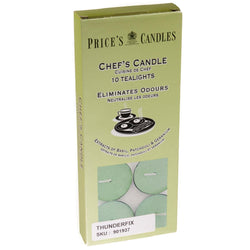 Chefs Candle Scented Tealights Eliminates Odours (Pack of 10) | Prices Service Item Unbranded 901937