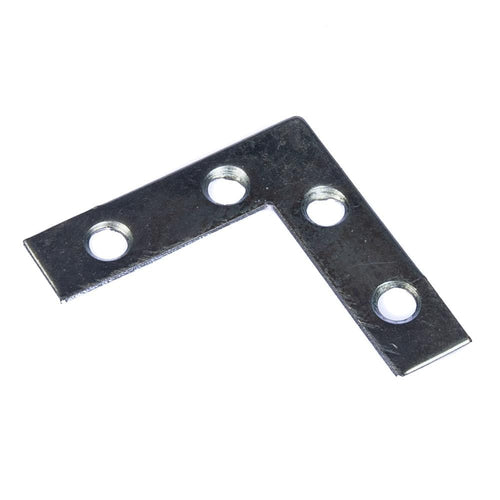 Corner Plate Bracket Zinc 50mm x 50mm - 2" x 2"