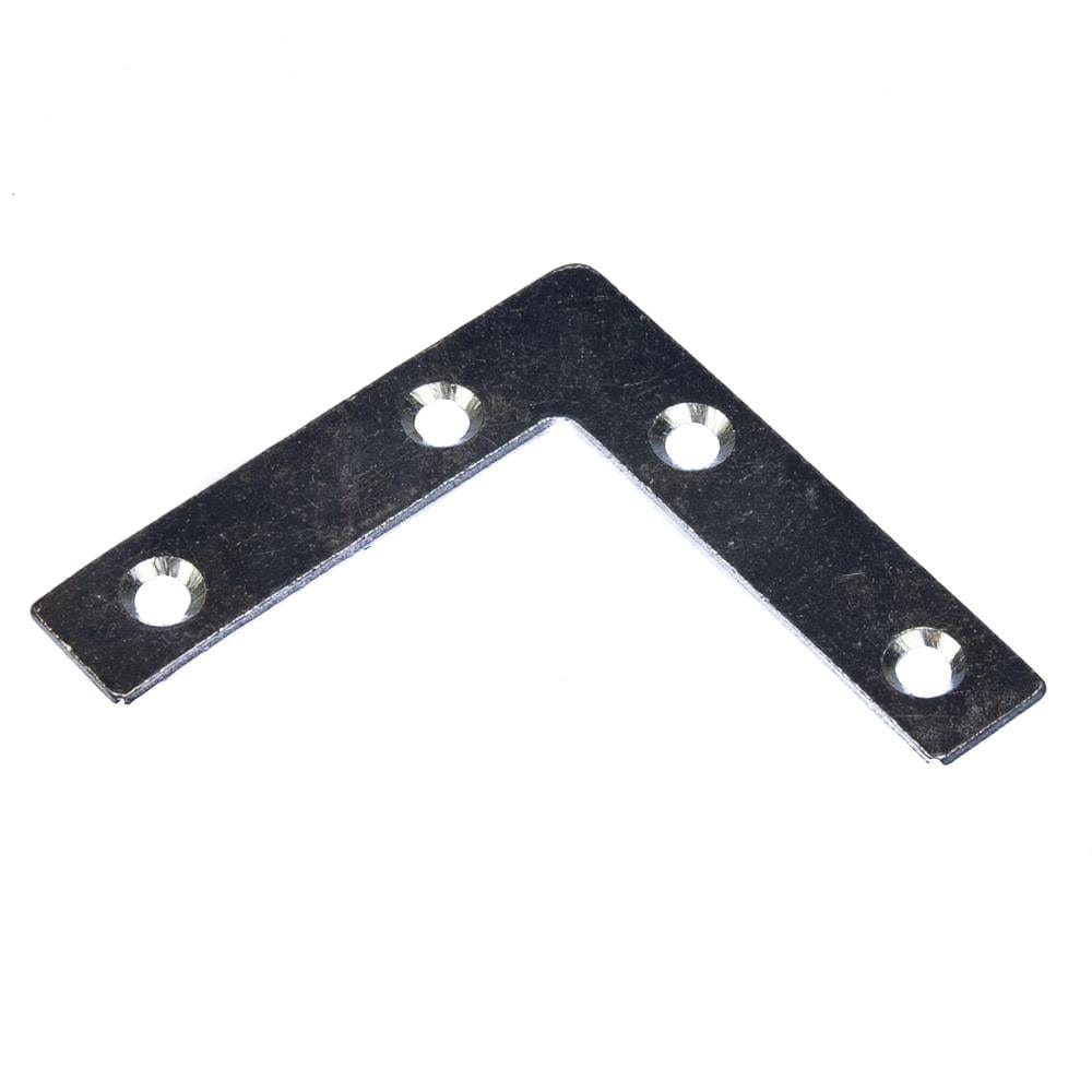 Corner Plate Bracket Zinc 75mm x 75mm - 3" x 3" Brackets and Plates Thunderfix 901412