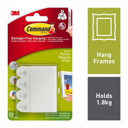 Damage-Free Hanging Small Picture Hanging Strips 4 Pairs | Command Service Item Command 901893