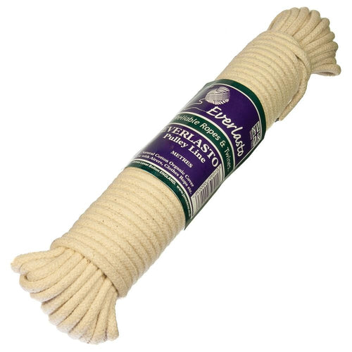 Everlasto Cotton Clothes/Pulley Line 20m Washing Line Rope