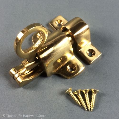 Fanlight Catch Brass Spring Loaded Lofts Sash Windows Hatches Attics