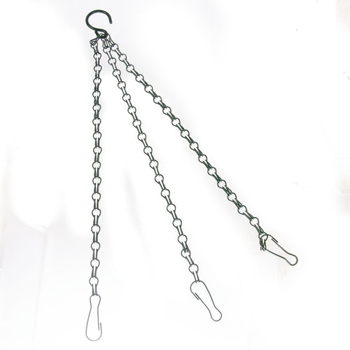 Hanging Basket Chain 3 Strand 14" - 350mm Green