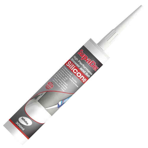High Performance Shower & Bath Silicone Sealant 300ml White | SupaDec