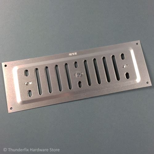 Hit & Miss Air Ventilation Grille 9" x 3" Aluminium - Thunderfix Hardware