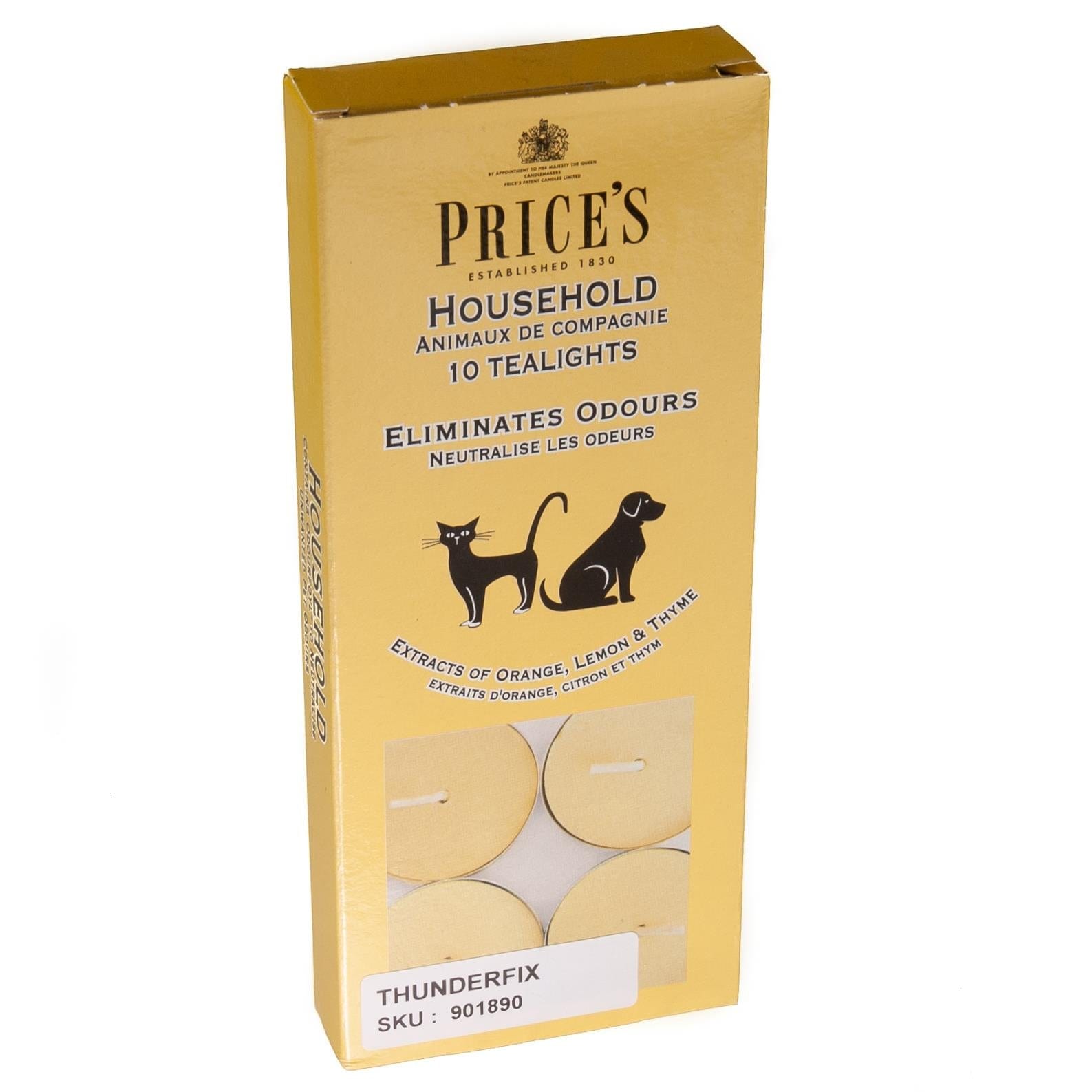 Household Scented Pet Tealights Eliminates Odours (Pack of 10) | Prices Service Item Prices 901890