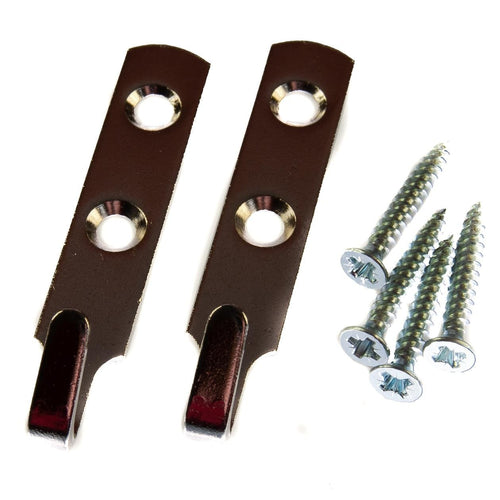 J Picture Hooks Heavy Duty 2 Hole Nickel 62mm x 11mm (Pack of 2) | Thunderfix